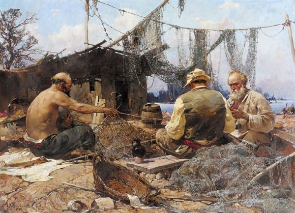 Картина в столярной мастерской