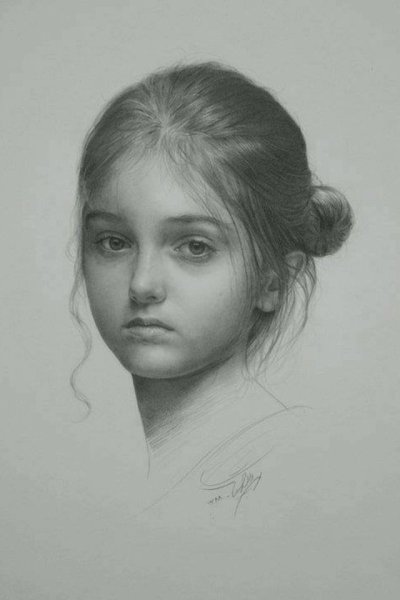 Художественный портрет карандашом