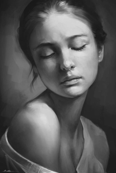 Художественный портрет карандашом