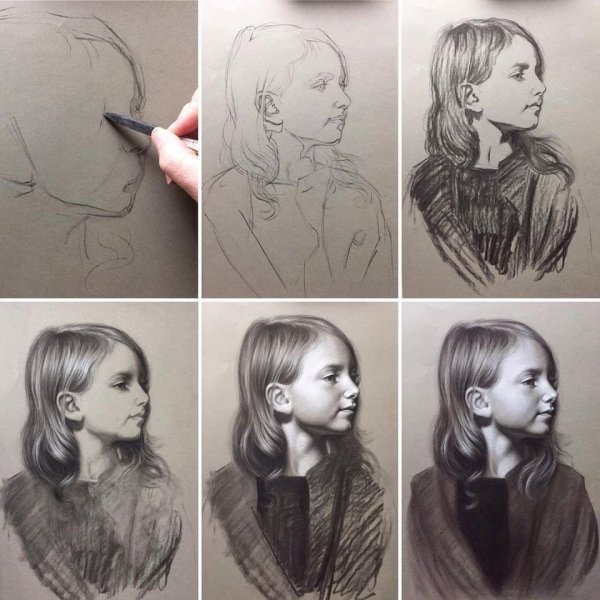Техника рисования портрета