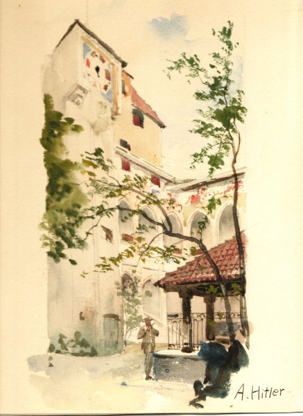 Австрийский художник Адольф Гитлер картины