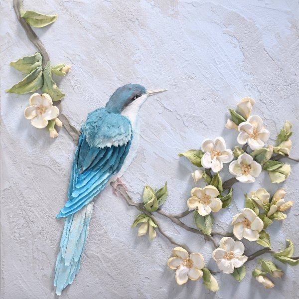 Две птички скульптурная живопись