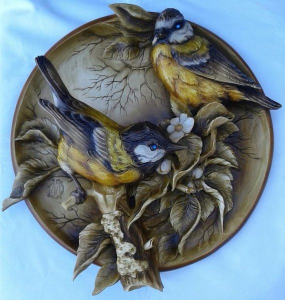 Резьба по дереву животные и птицы