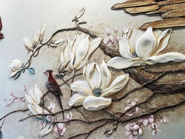 Барельеф птицы