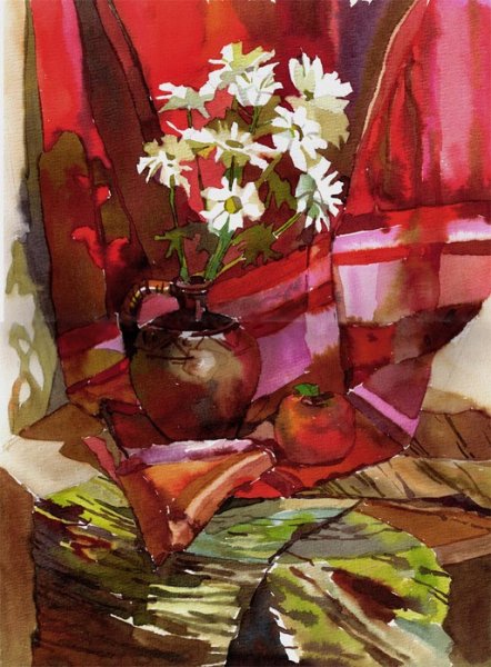 Натюрморт на контрастные цвета