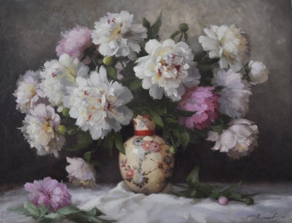 Художник Николаев Юрий Викторович пионы