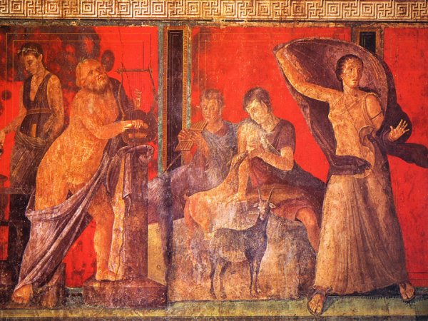 Помпеи вилла мистерий фрески