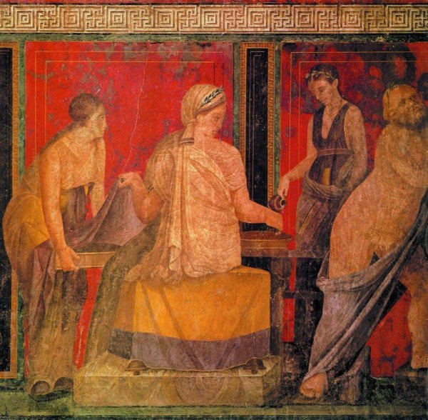 Вилла мистерий Помпеи фрески виллы