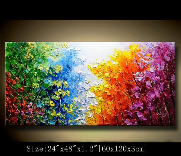 Яркие фактурные картины