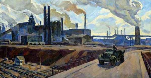 Индустриализация живопись