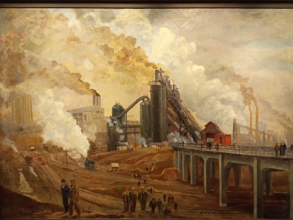 Утро первой Пятилетки Яков Ромас картина