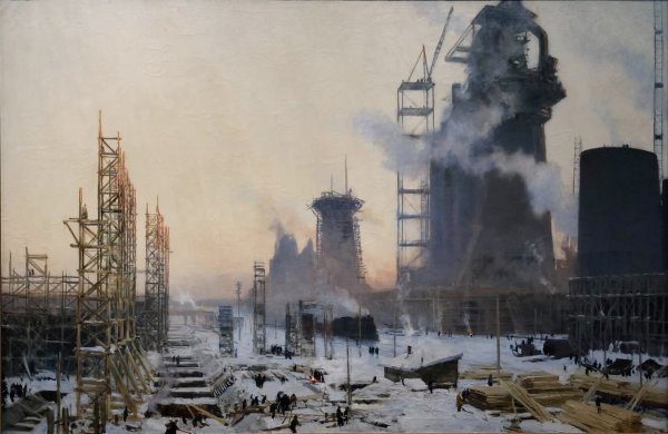 Яков Ромас утро первой Пятилетки