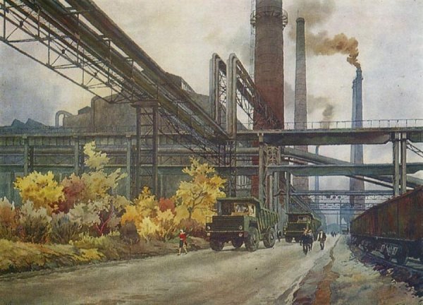 Пейзаж Самохвалов Индустриальный