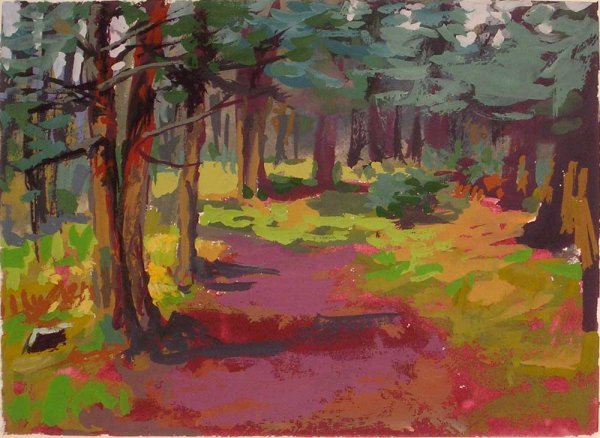 Картины гуашью