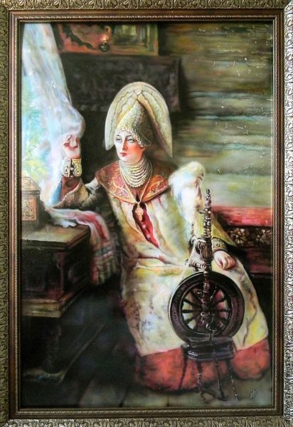 Пряха картина