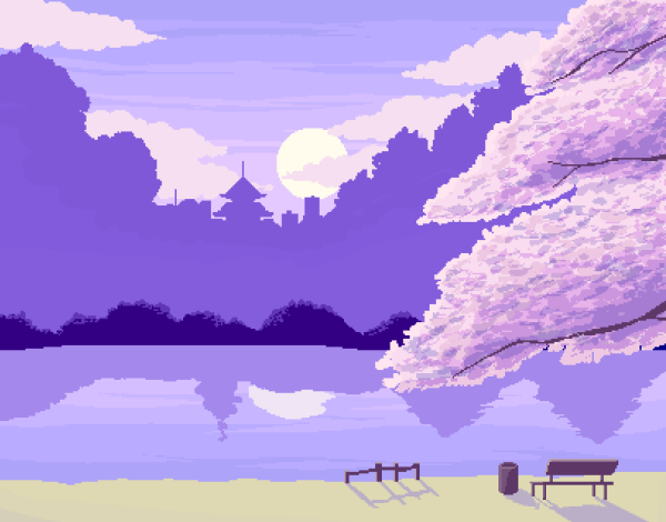 Пиксельный пейзаж