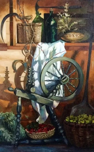 Живопись Вячеслав Кубарев прялка