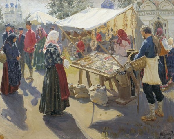 Композиция люди в городе