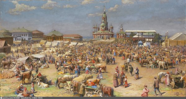 Базар в древней Руси