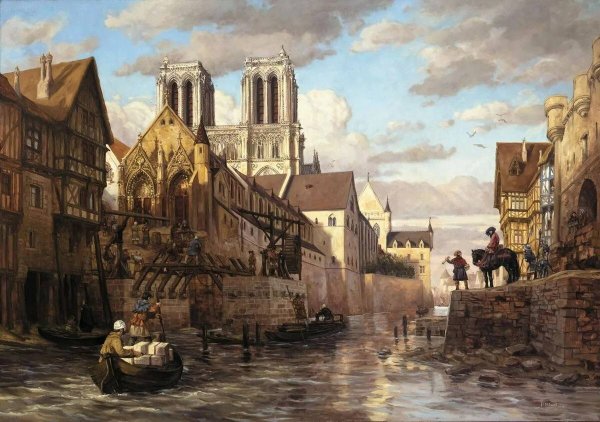 Французские фрески средневековые