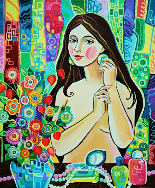 Художник Акжана Абдалиева