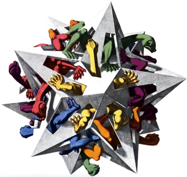 Мауриц Эшер Гравитация 1952