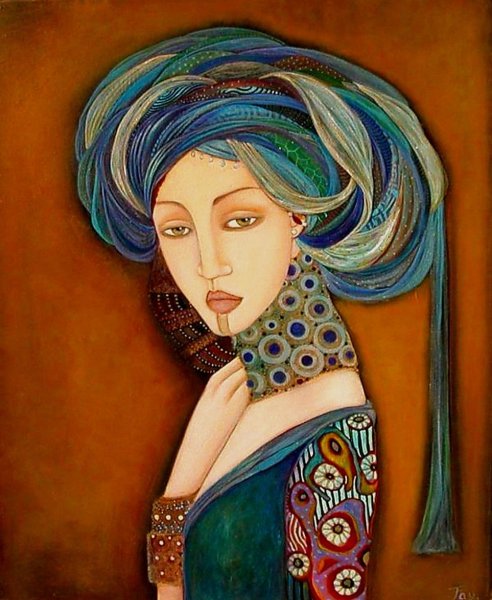 Портрет в теплой гамме