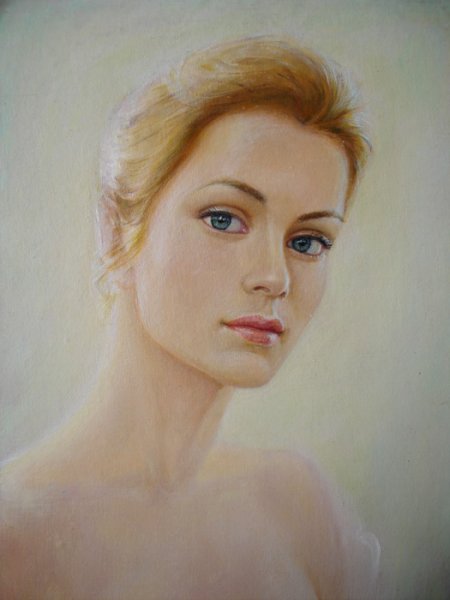 Портрет гуашью