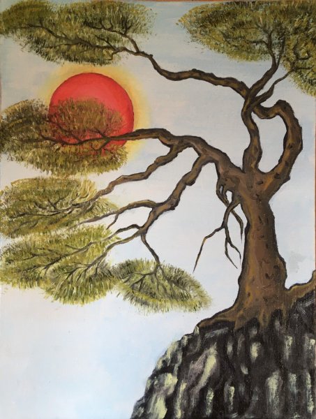 Сосна в японской живописи