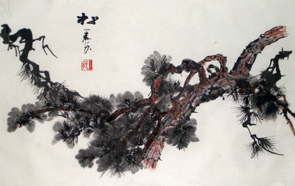 Китайская живопись сосна