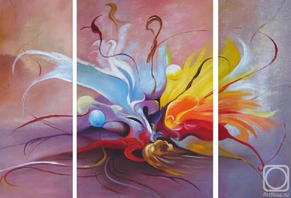 Триптих маслом на холсте