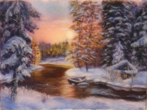 Картины из шерсти Нины Мазыревой