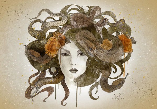 Барокко медуза Горгона