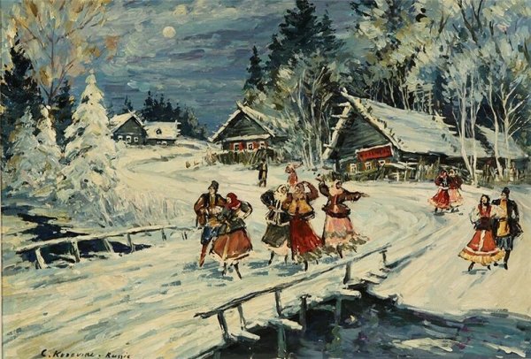 Русская деревня Коровин Коровин Константин