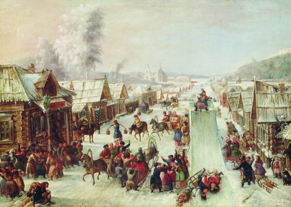 Константин Коровин. Святочные гуляния