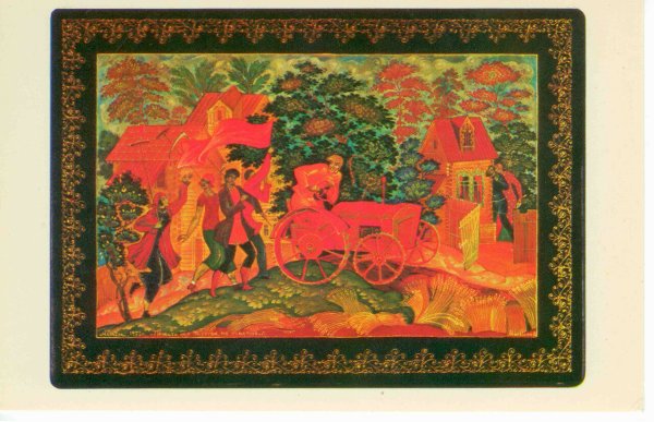 Сергей Кабанов лаковая миниатюра Мстера