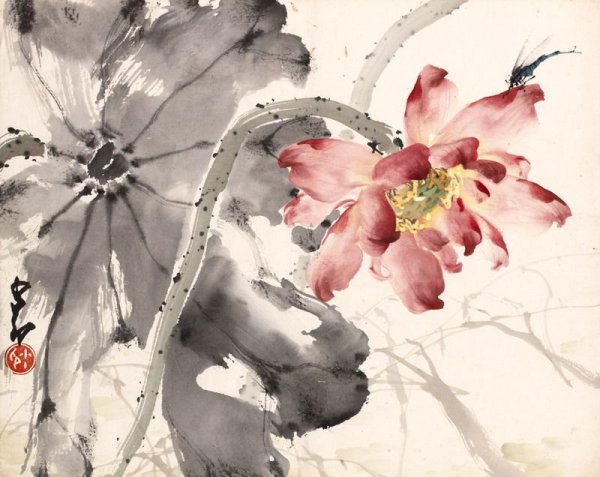 Китайские акварелисты цветы