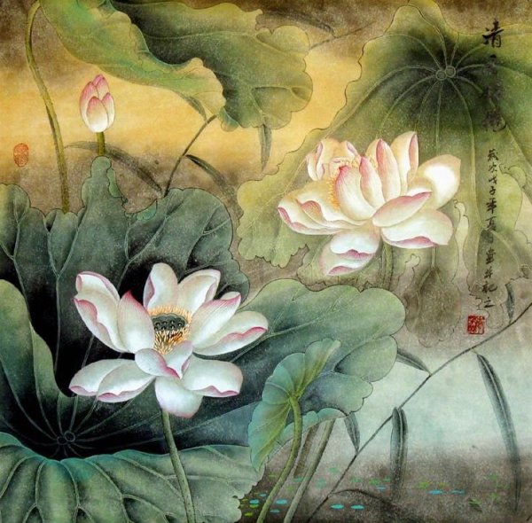 Лотос в изобразительном искусстве