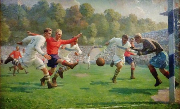 Футбол живопись