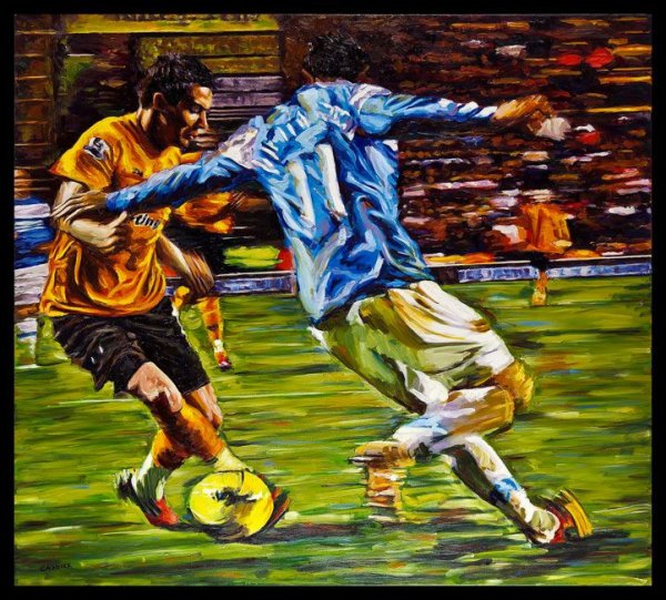 Футбол живопись