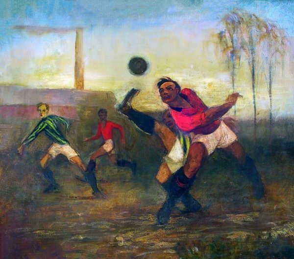 Футбол картины художников