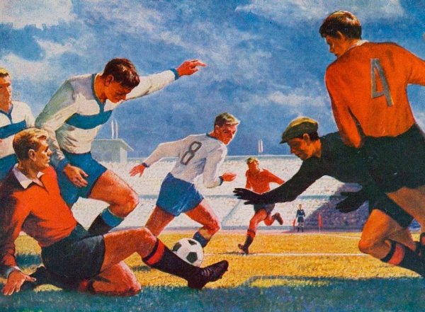 Картина футболист