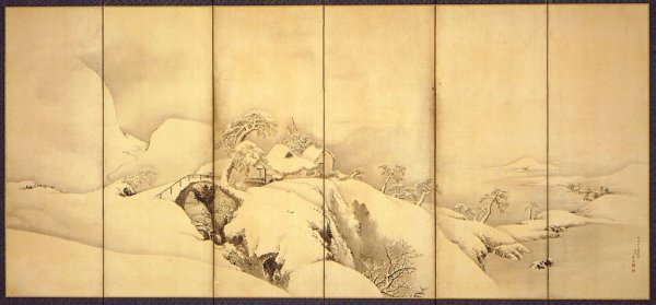 Маруяма окё треснувший лед