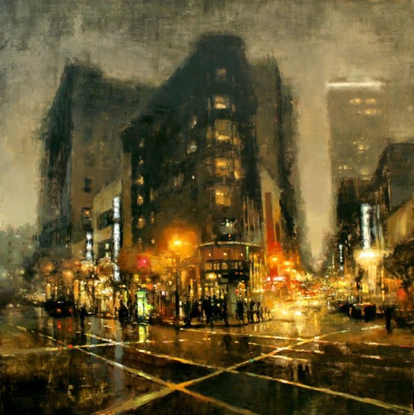 Джереми Манн художник городской пейзаж