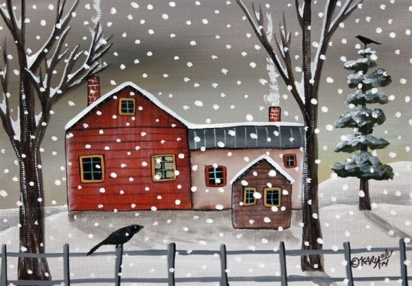 Зимы в примитивном искусстве