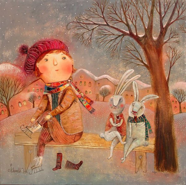 Наивная живопись Анна Силивончик