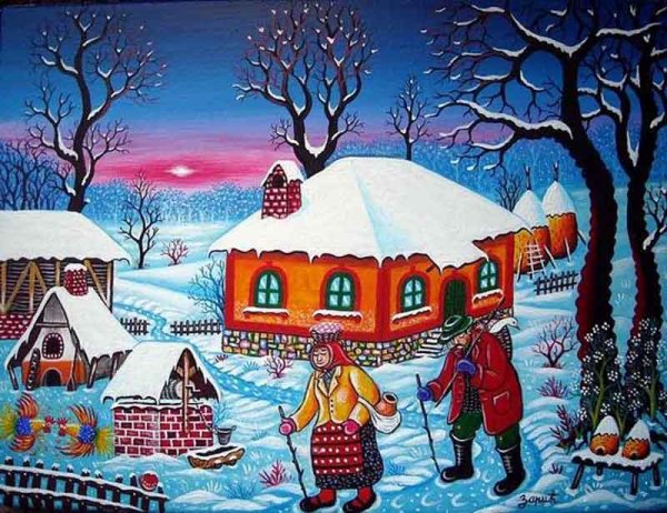 Зима примитивизм