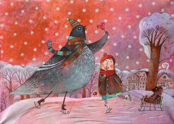 Зимние картины Анны Силивончик