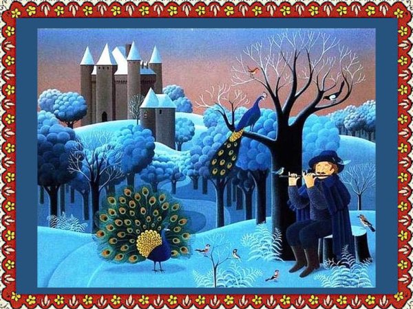 Наивное искусство зима