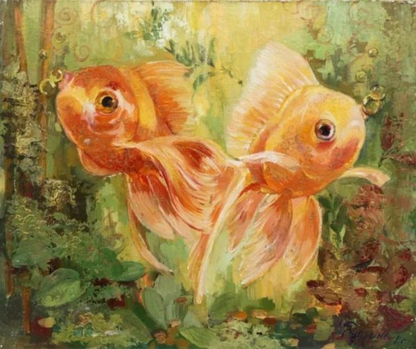 Сен Санс золотые рыбки